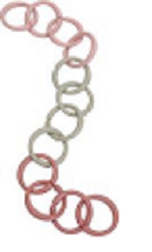 Speelgoedringen little loops - pink