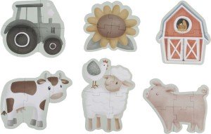 6 in 1 puzzel Little Farm