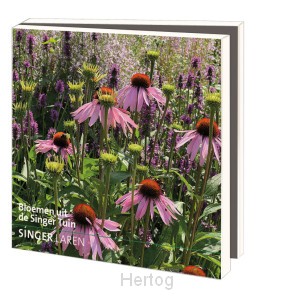 Bloemen uit de Singertuin - kaartenmapje met enveloppen
