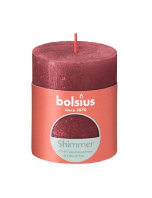 Stompkaars rustiek shimmer - red