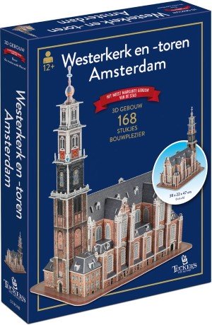 Westerkerk en -toren Amsterdam - 3D puzzel