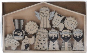 Kerststal hout
