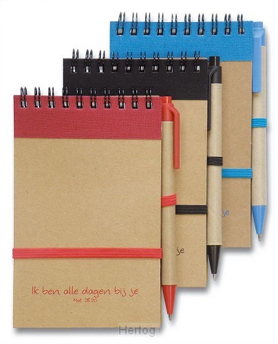 Ik ben alle dagen bij je - notitieboekje met pen