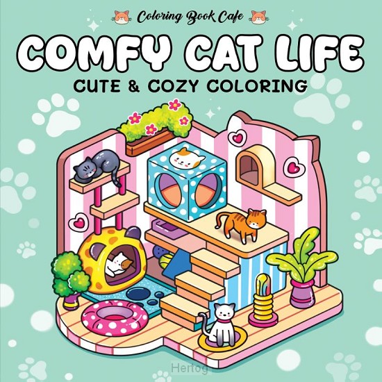 Kleurboek - Cute & Cozy Comfy Cat Life