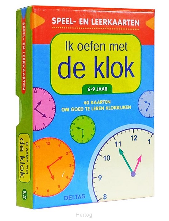 Speel- en leerkaarten - Ik oefen met de klok