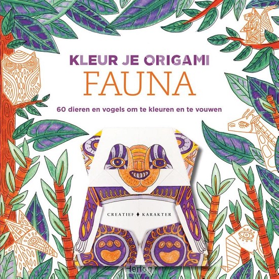 Fauna - 60 dieren en vogels om te kleuren en te vouwen