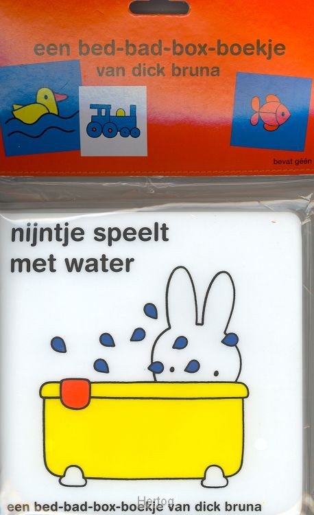 Nijntje speelt met water - badboekje