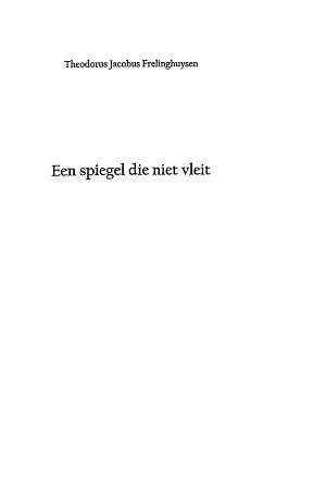 Een spiegel die niet vleit