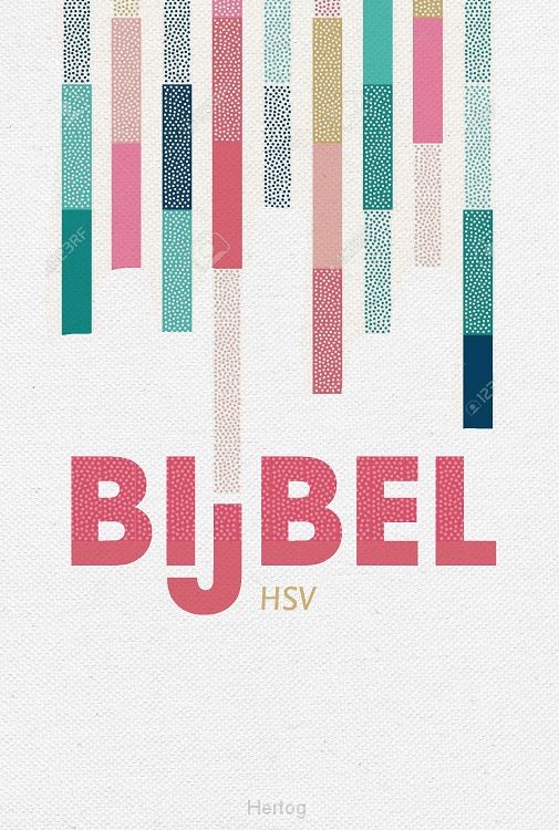 Bijbel hardcover met witsnee kleurig - met koker