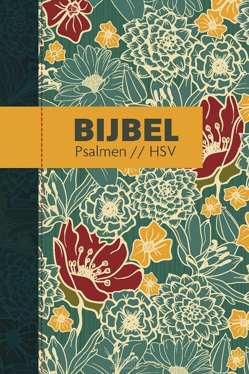 Bijbel Psalmen HSV - hardcover bloemen witsnee