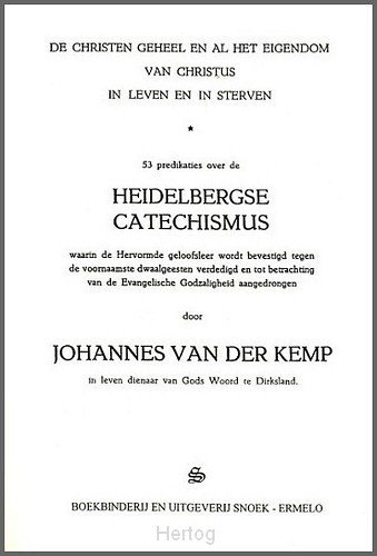 De Heidelbergse Catechismus