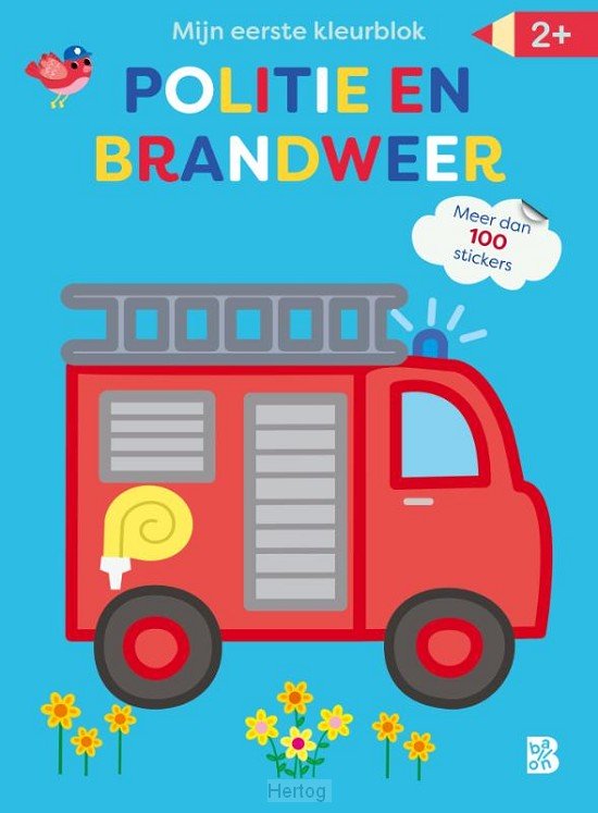 Mijn eerste kleurblok - politie en brandweer