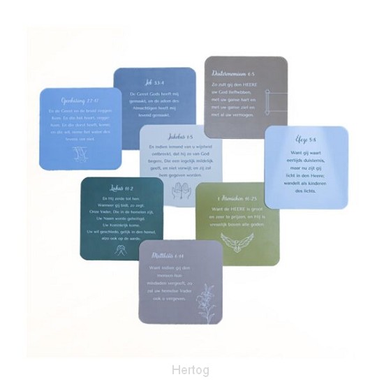 Memorisatiekaartjes met Bijbelteksten - Statenvertaling