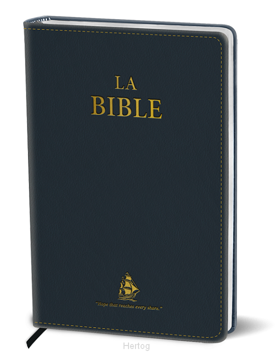 Franse Bijbel flexibel - blauw