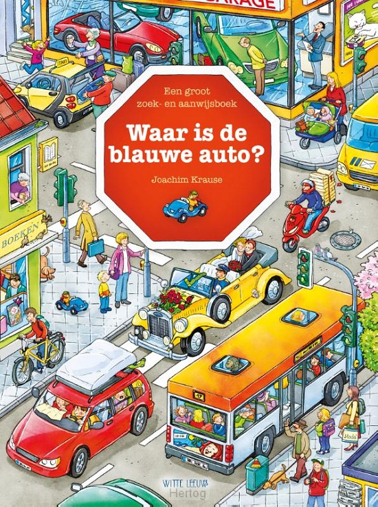 Waar is de blauwe auto?