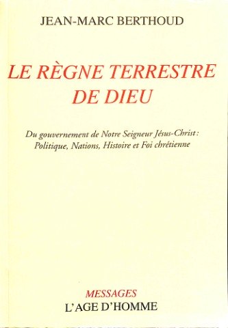Le règne terrestre de Dieu