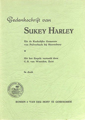 Gedenkschrift van Sukey Harley