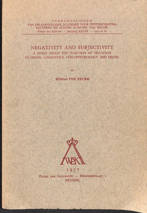 Negativity and Subjectivity