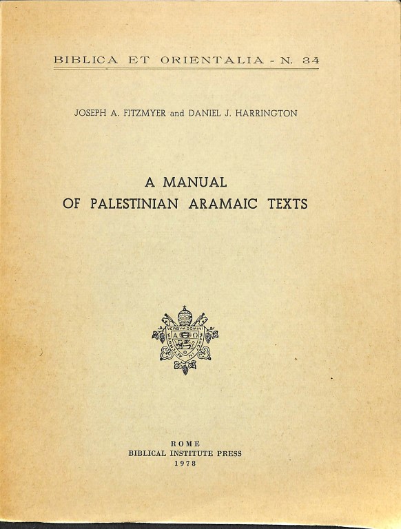 A manual of Palestinian Aramaic texts