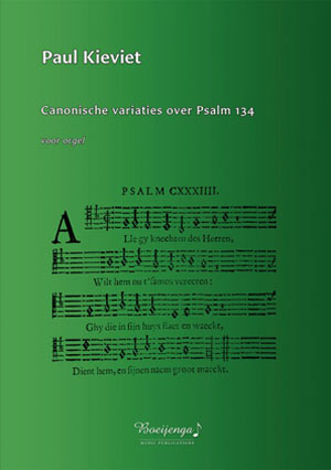 Psalm 134 voor orgel - Notenschrift