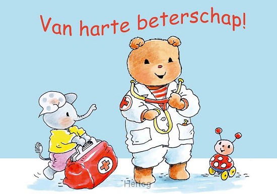 Bobbi van harte beterschap! - kaart