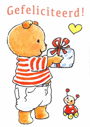Bobbi gefeliciteerd - kaart