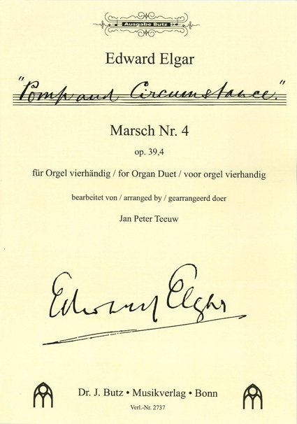 Pomp and Circumstance Marsch Nr. 4 - vierhandig - Notenschrift