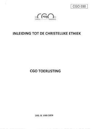 Reader Ethiek