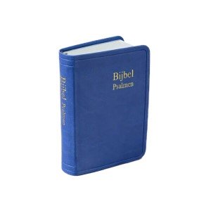 Bijbel micro kunstleer kleursnee - blauw