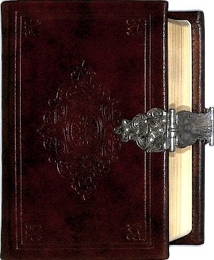 Zakbijbel klein met psalmen, leer, zilver slot - Aäron
