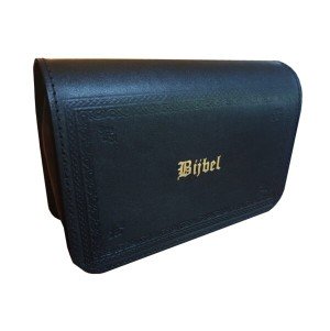 Leren hoes voor GBS H-Bijbel - zwart