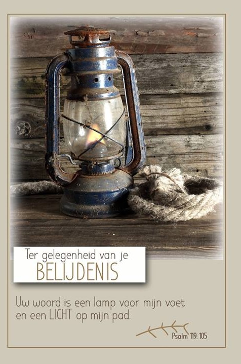 Uw Woord is een lamp voor mijn voet - wenskaart