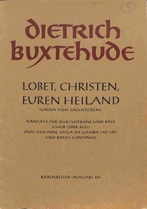 Lobet, Christen, euren Heiland - Tweedehands notenschrift