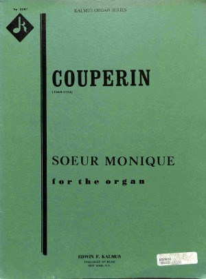 Soeur Monique for the organ - Tweedehands notenschrift