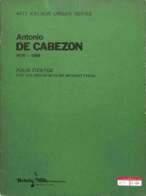Four tientos for the organ - Tweedehands notenschrift