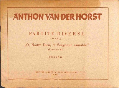 Partite diverse sopra 'o, nostre Dieu, et Seigneur amiable' - Tweedehands notenschrift