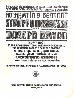 Schöpfungsmesse - Tweedehands notenschrift