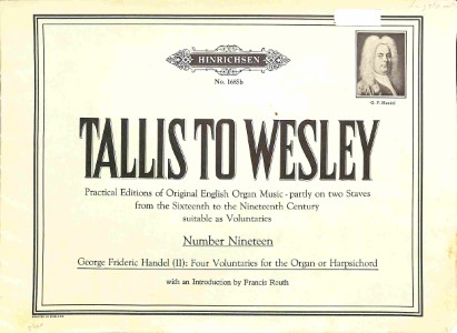 Tallis to Wesley: Four voluntaries - Tweedehands notenschrift