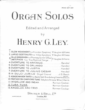 Organ solos: tuba tune - Tweedehands notenschrift