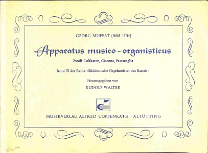 Apparatus musico-organisticus - Tweedehands notenschrift