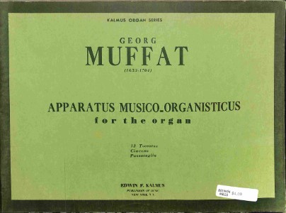Apparatus musico-organisticus - Tweedehands notenschrift