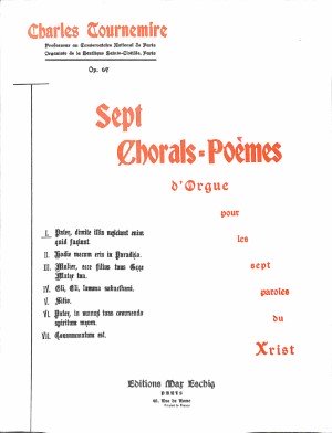 Sept Chorals-poems d'orgue pour les sept paroles du Christ - deel 1 - Tweedehands notenschrift