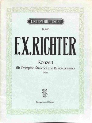 Konzert für Trompete, Streicher und Basso continuo - Tweedehands notenschrift