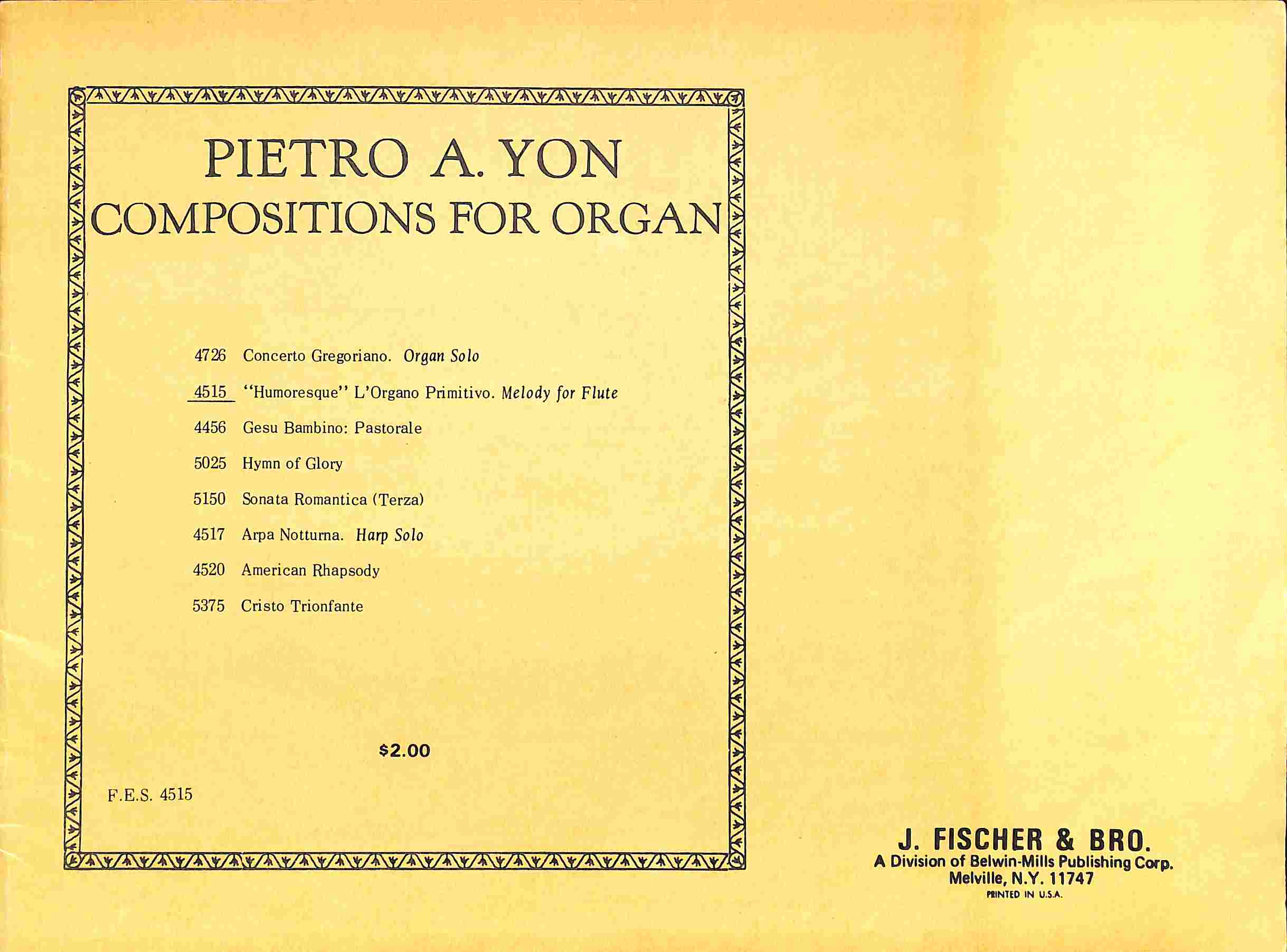 Humoresque l'organo primitivo - Tweedehands notenschrift