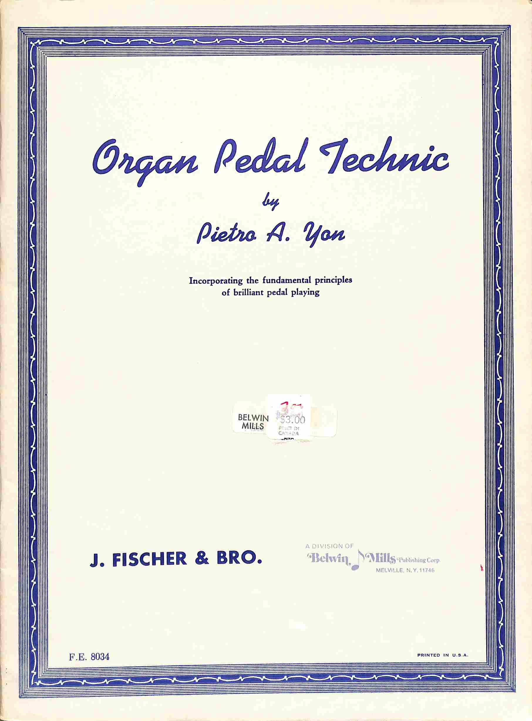 Organ pedal technic - Tweedehands notenschrift