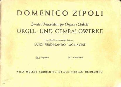 Sonate d'intavolatura per organo e cembalo - deel 1 - Tweedehands notenschrift
