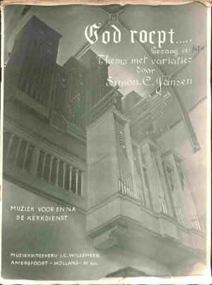 God roept: gezang 121 thema met variaties - Tweedehands notenschrift 