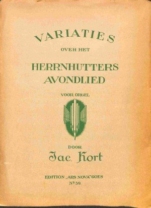 Variaties over het Herrnhutters avondlied - Tweedehands notenschrift 