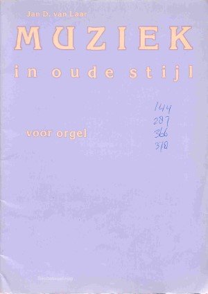 Muziek in oude stijl - Tweedehands notenschrift