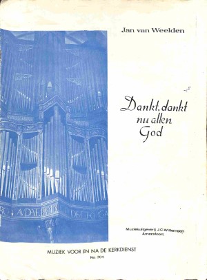Dankt, dankt nu allen God - Tweedehands notenschrift